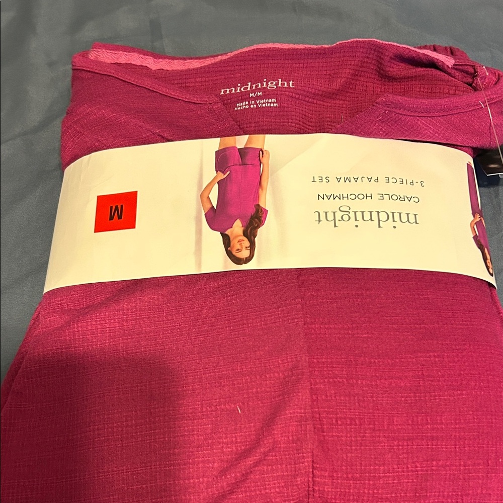 Midnight by Carole Hochman Fuchsia Pajama Set